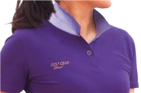 杏耀紫色休闲T恤