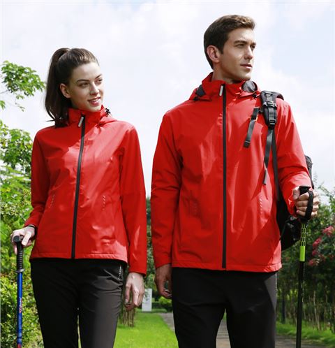 新款杏耀徒步登山运动风衣26647/26648定做定制