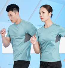 杏耀圆领短袖速干运动t恤供应商883127/883128